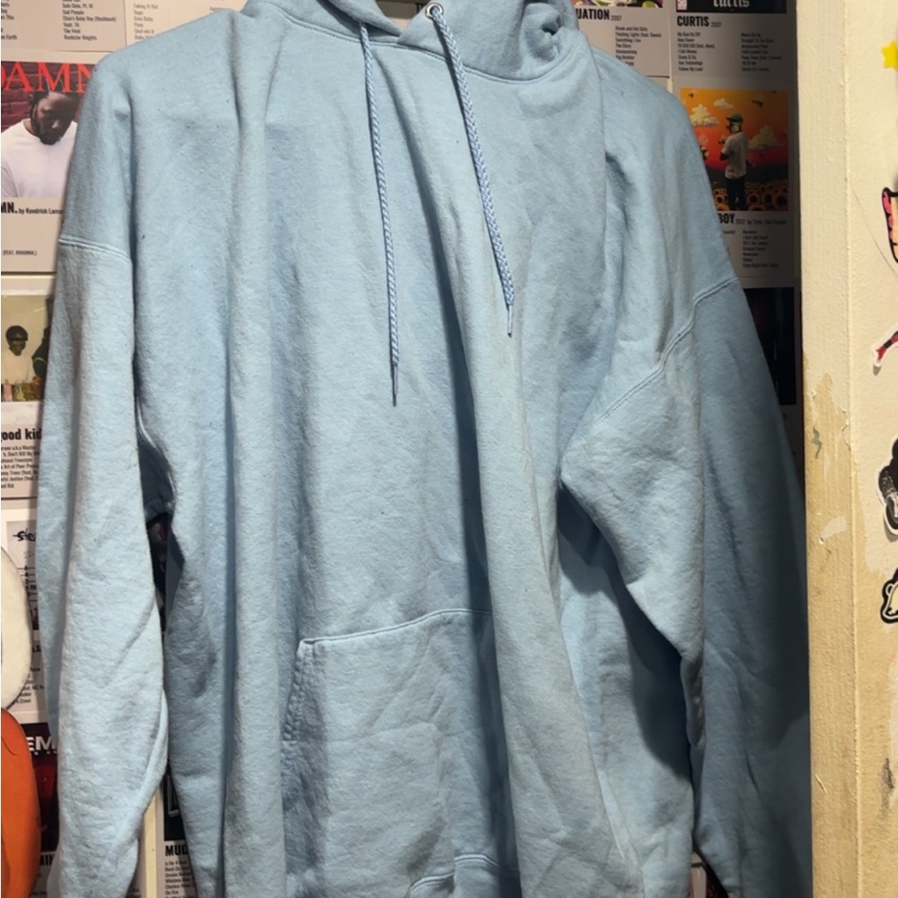 Hanes Blue Classic Sweater with Hood